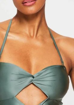 Swim Solid Collections Swimsuit - Dark Green