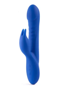 Swivelling Rippled Silicone Rabbit G-Spot Vibrator