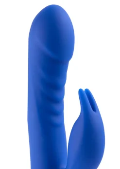 Swivelling Rippled Silicone Rabbit G-Spot Vibrator