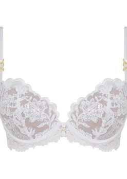 The Icon Padded Plunge Bra - White