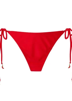 Tie Side Chilli Bikini Bottom - Red