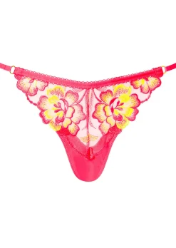 Tropical Oasis G-String - Bright Pink