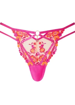 Tropical Tease Thong - Bright Pink