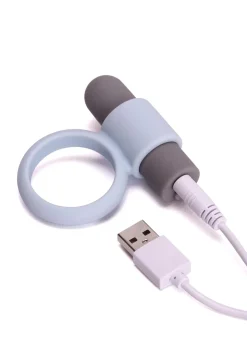 Vibrating Silicone Cock Ring with Removable Bullet