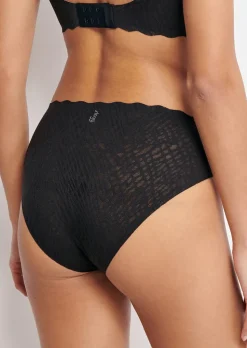 Zero Feel Bliss High Leg Brief - Black