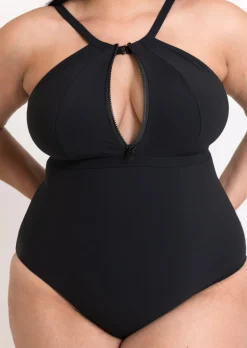 Ziptide Non-Wired Swimsuit - Black
